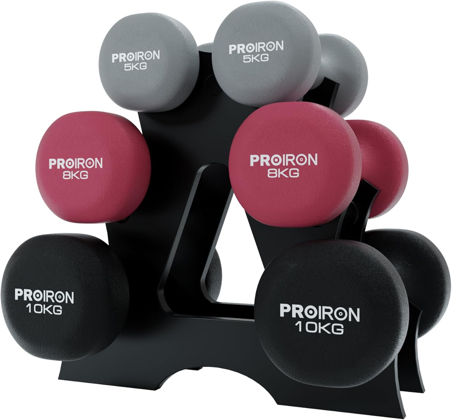 5kg+8kg+10kg(2個セット) PROIRON ダンベル「2個セット1kg/1.5kg/2kg/3kg/4kg/5kg/8kg/10kg」ダンベルセット ソフトコーティングで [筋力トレーニン 11,629円