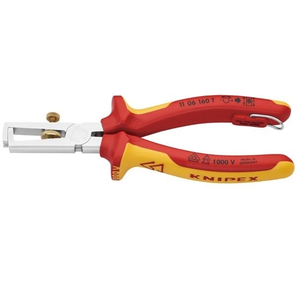 KNIPEX(クニペックス) 1106-160TBK 絶縁エンドワイヤーストリッパー 落防(BK)