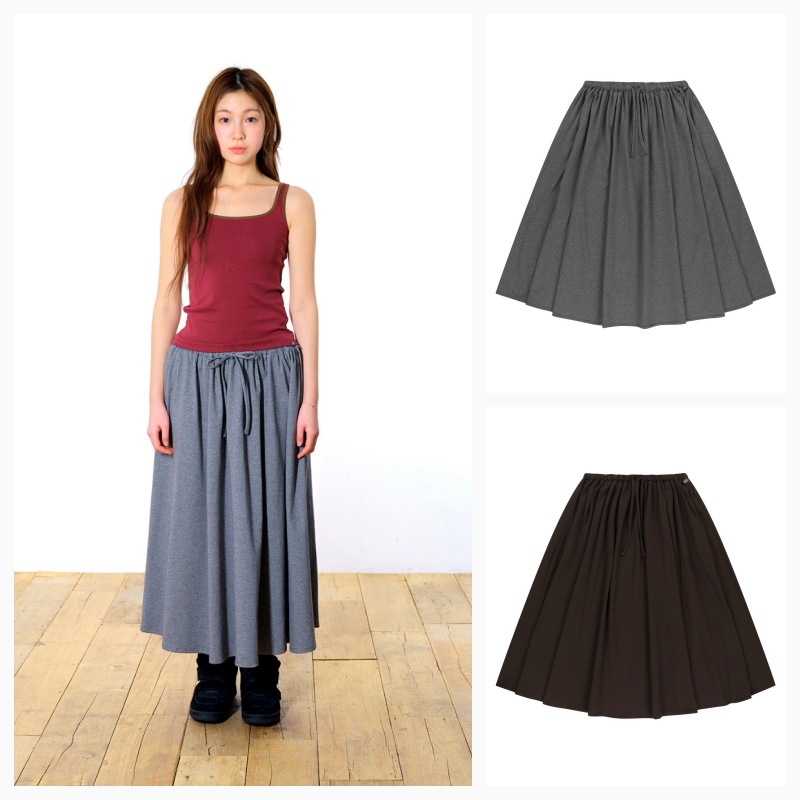 【COYSEIO】26SS 038 BANDING LONG SKIRT : 2COLORS