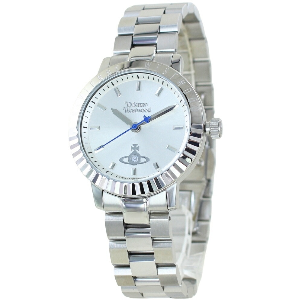 ヴィヴィアン ウエストウッド 腕時計 レディース シルバー ブレスレットウォッチ オーブロゴ 日付 デイト付き おしゃれ プレゼント 女友達 彼女 母 妻 誕生日 記念日 ギフト VIVIENNE 時