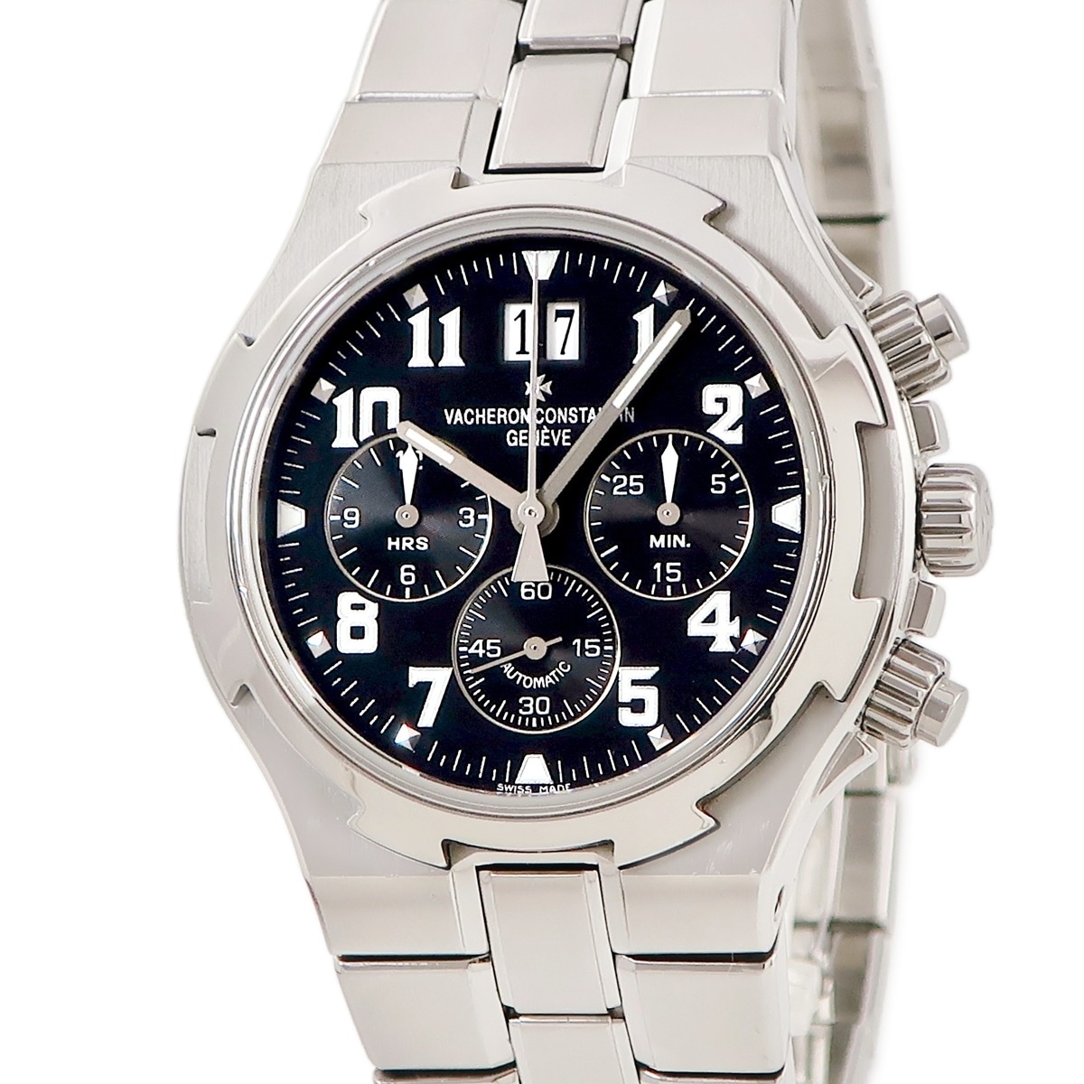 オーヴァーシーズ クロノグラフ 49140/423A-8886 自動巻き メンズ ブラック デイト 3年保証