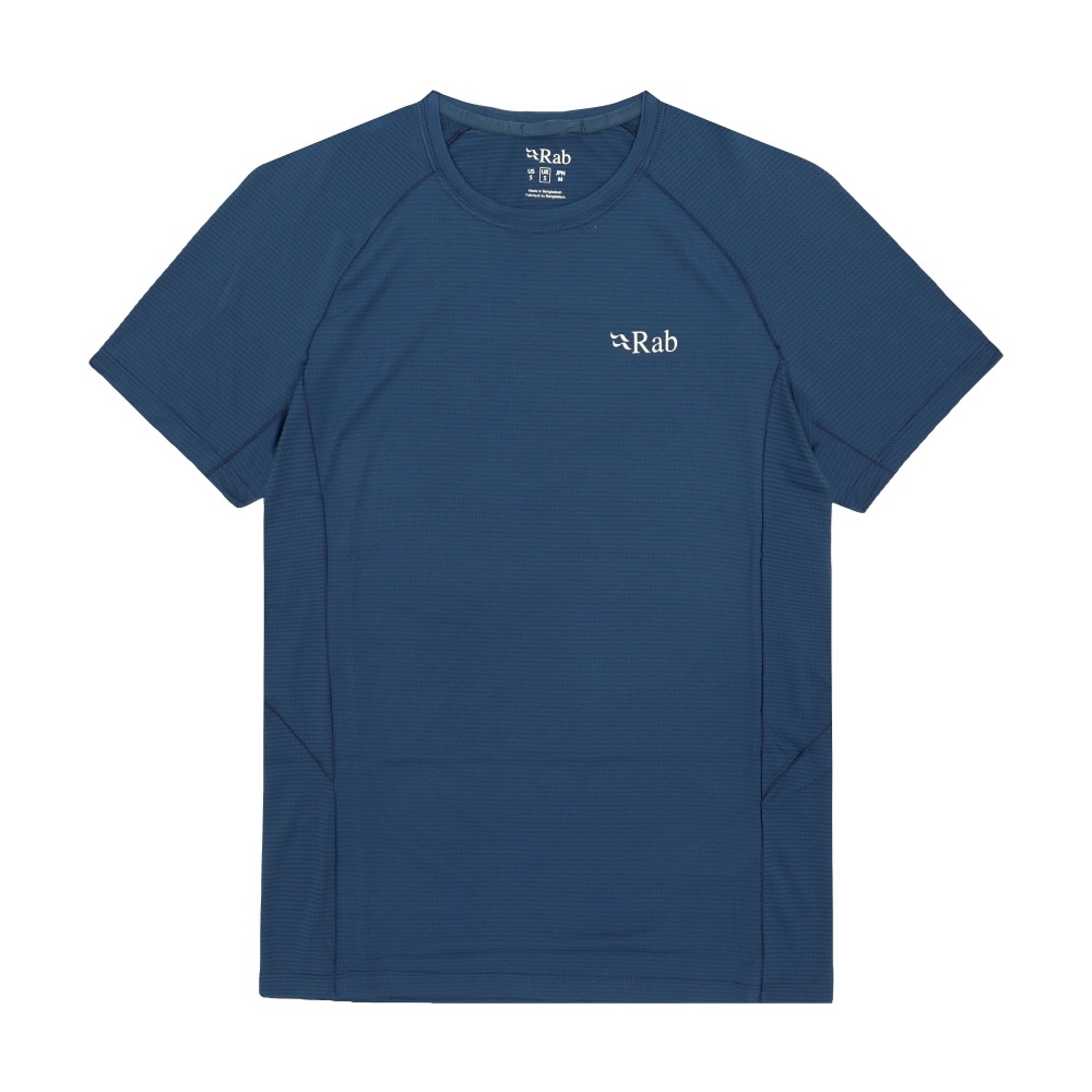 RAB ソニック メンズ 半袖Tシャツ TEMPEST BLUE QBL-01