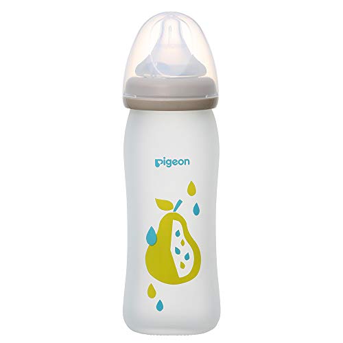【耐熱ガラス製 240ml】 ピジョン 母乳実感 哺乳びん Coating fruits 0か月