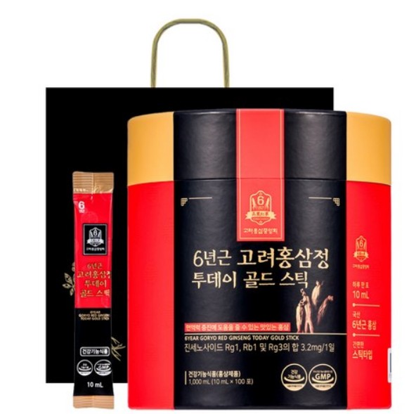 6年物韓国紅参トゥデイゴールドスティック 10ml * 100本 /高麗人参 / 高麗人参 スティック