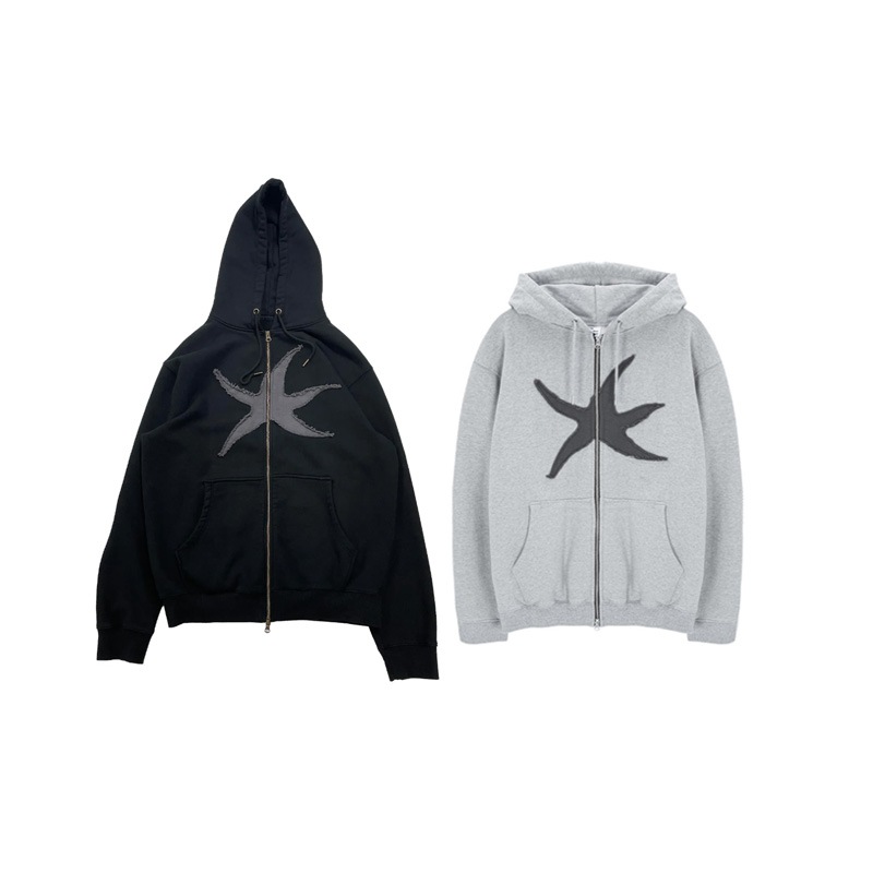 [The boyz ソヌ 着用] TCM starfish hooded zip-up 韓国アイドル チャック付き 長袖 パーカー オーバーサイズ メンズ レディース