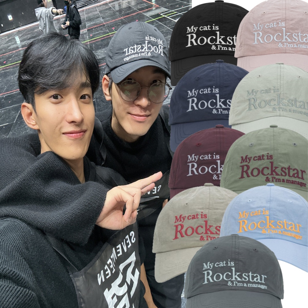 SEVENTEEN ウォヌ 着用/Rockstar cat Nylon capP/ユニセックス