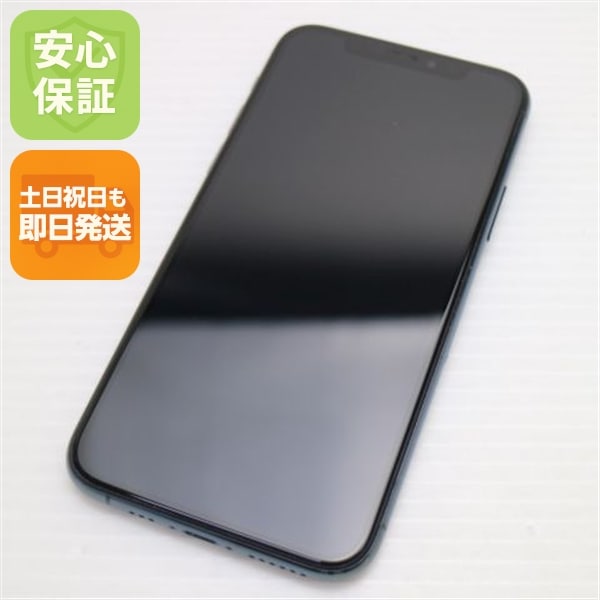 新品同様 SIMフリー iPhone 11 Pro 64GB ミッドナイトグリーン 89