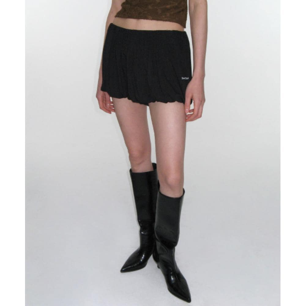 ROCKCAKE Puff Shirring Shorts Black RC25PT11100BK