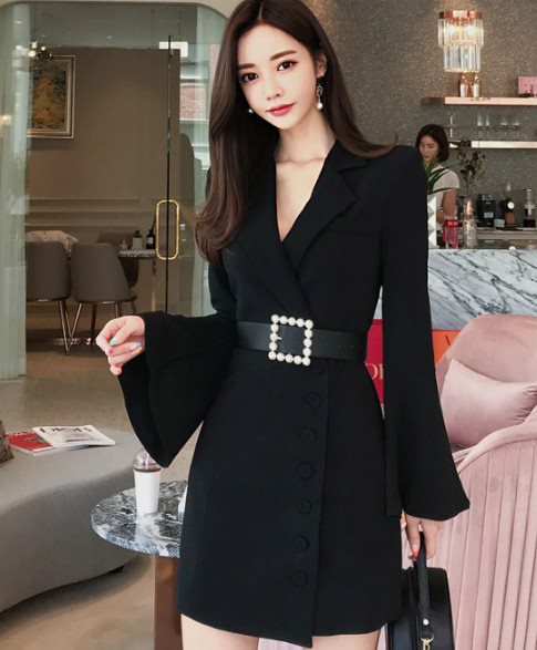 ワンピース Aラインワンピース Olワンピース 秋冬新作 長袖ワンピース ジャケット風 ベルト付き オフィスカジュアルワンピース レディースファッション エレガント お呼ばれ 通勤 お出かけワンピース レディース服