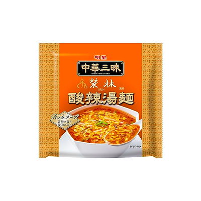 明星 中華三昧 榮林 酸辣湯麺 103g 24個のサムネイル