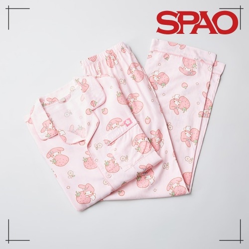 SPAO サンリオ 長袖パジャマ マイメロディ パジャマ アクセサリー 人気商品 限定版