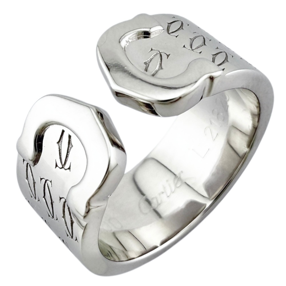 カルティエ 2000年XMas限定 2C リング 指輪 9号 18金 K18ホワイトゴールド CARTIER 中古 美品