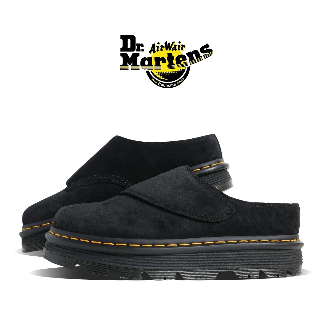 Dr.Martens ドクターマーチン ZEBZAG ANYWAIR MULE ゼブザグ エニウェア ミュール 革靴 サンダル SANDAL BLACK ブラック 黒 スエード 41730001