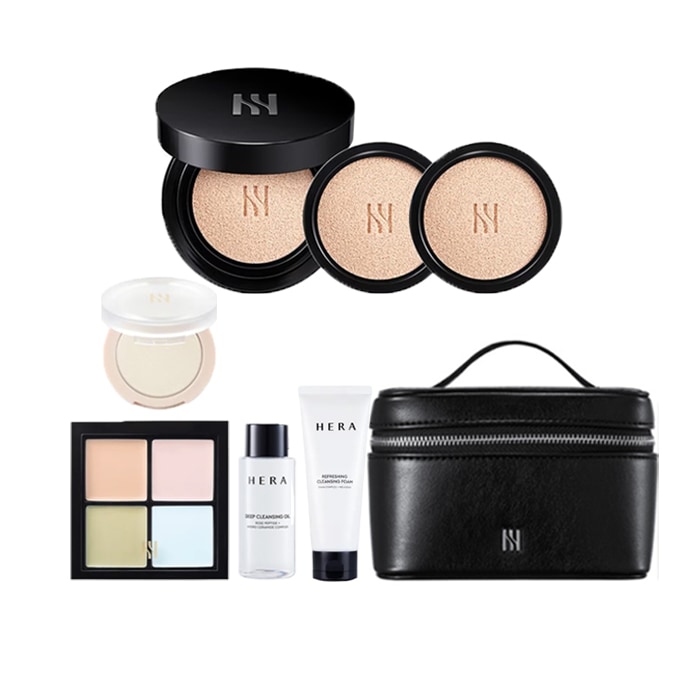 NEW ブラック クッション ファンデーション 本品+リフィル+リフィル ギフト セット 9,694円