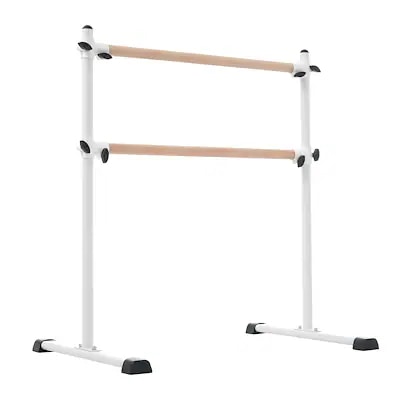 【国内即日発送】バレエバー 2段式 スタンド バレエ バー レッスンバー 高さ 段階 無段階調整 0~105cm 調整 天然木