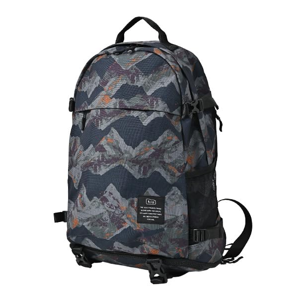 KiU キウ 600D バックパック BACKPACK リュックサック リュック 登山 キャンプ アウトドア 大容量 おしゃれ オシャレ お洒落 男女兼用 容量22L シューズ収納ポケット 靴 サイド
