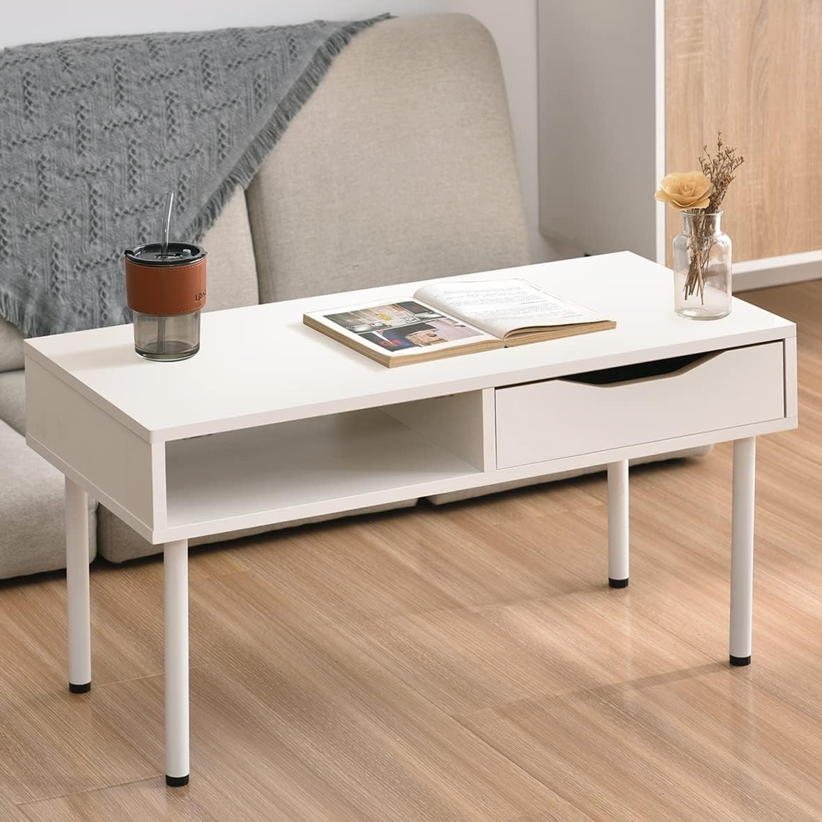 ローテーブル 収納付き 小さい リビングテーブル 一人暮らし 幅80cm ちゃぶ台 座卓 コーヒーテーブル センターテーブル机