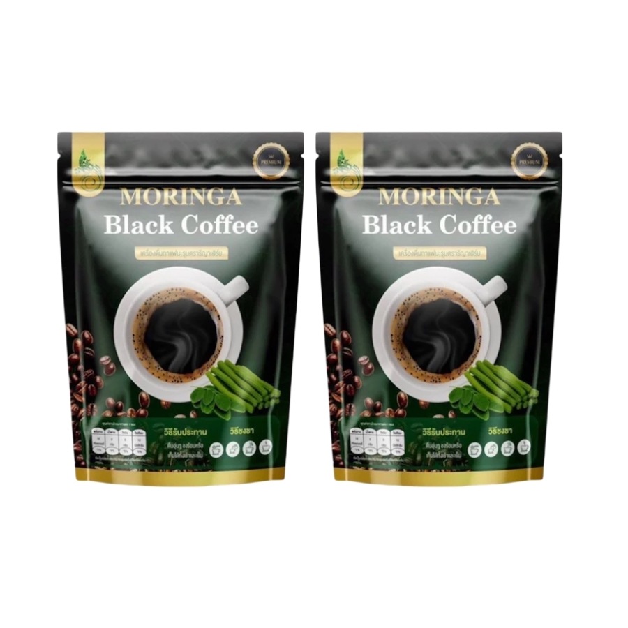 MORINGA BLACK COFFEE 30 Sachets x 2 packs