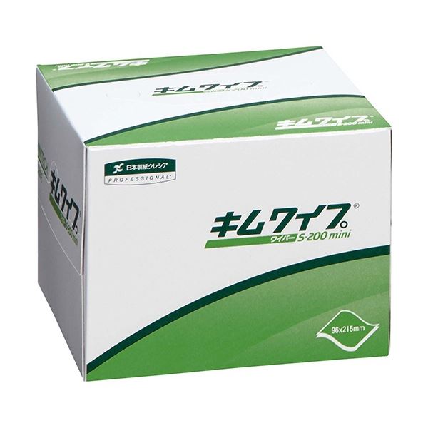 日本製紙クレシア キムワイプ S-200ミニ 1セット（14400枚：200枚x72パック）