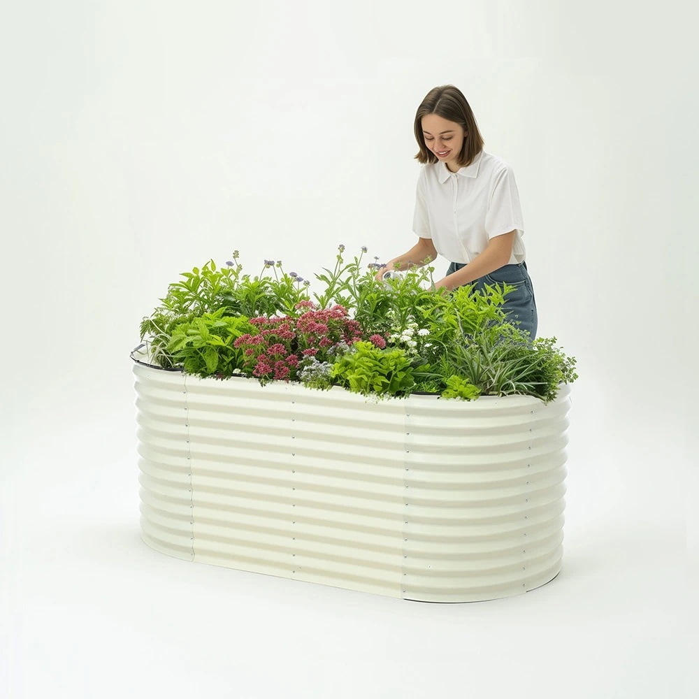 レイズドベッド ガーデンベッド L180×W90×H78cm 腐らない 庭 野菜 プランター 果物栽培用 ガーデンフレーム おしゃれ 組立簡単 ガーデンボックス 屋外 家庭菜園 DIY 野菜 植物 花