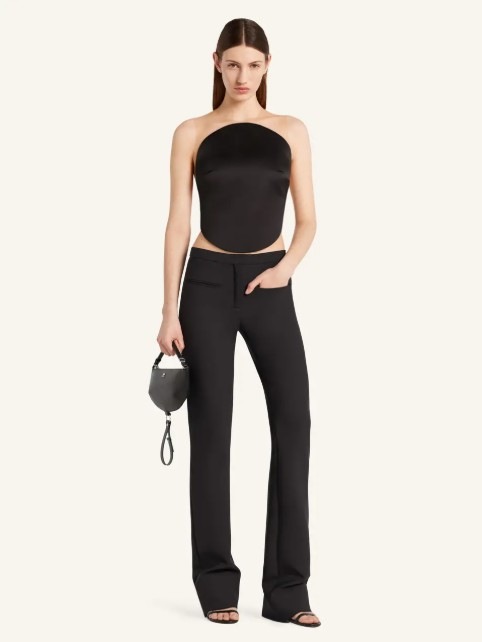 COURREGES Women Straight Pants 325CPA427PL0159 9999 BLACK