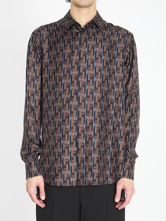 FENDI Men Long Tops FS1319 BLUE