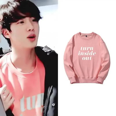 BTS Jin Team Kim Seokjin 長袖Tシャツ・XLピンク・新品 BTS Jin Team Kim Seokjin 長袖Tシャツ・XLピンク・新品