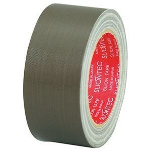 （まとめ） スリオンテック 布粘着テープ No.3390 50mm25m オリーブドラブ No.3390-50OL 1巻 10セット