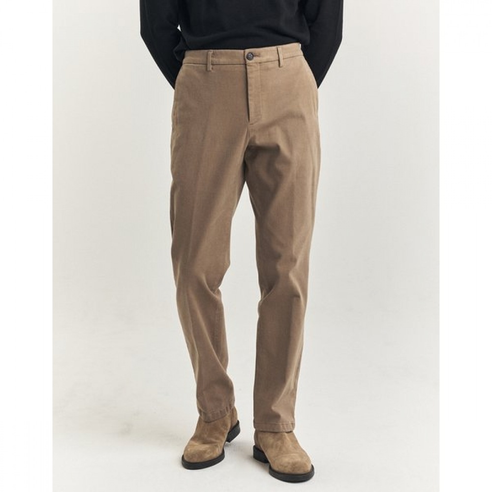 STRAIGHT ベージュガーメントダイ起毛パンツ HZPA4D501I3