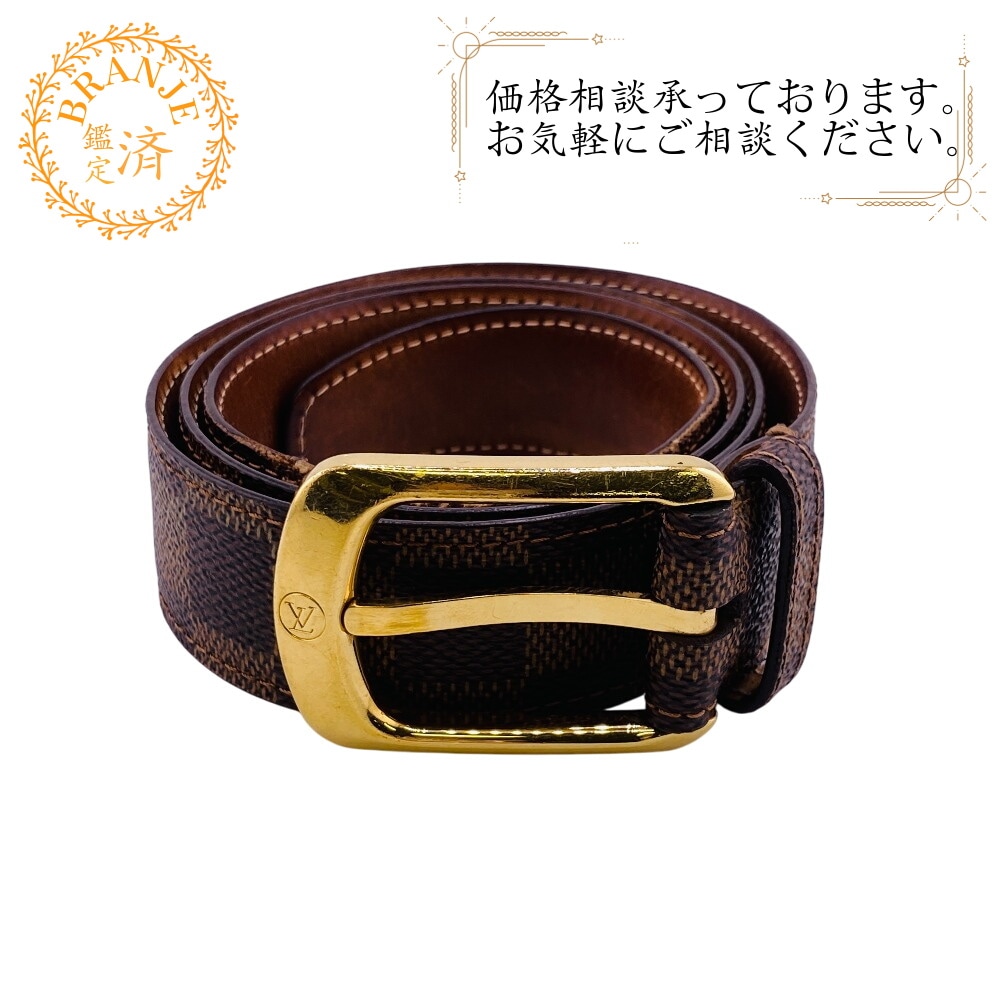 M6995 エリプスダミエ サンチュール ダミエ ベルト ブラウン ブランド