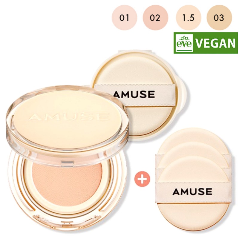 デュージェリーヴィーガンクッションファンデーション SPF38 PA+++/本品+おかわり+パフ3枚） 5,755円