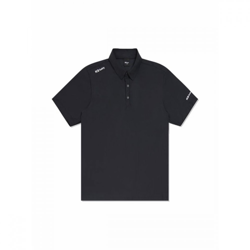 [K2セーフティ] (クールなPCM素材) ショートスリーブポロシャツ TS-2202 (BK) _PMS22202Z1