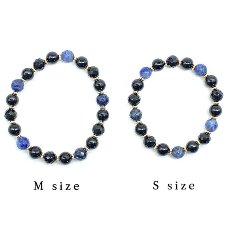 DELIXIR/ BTS Jungkook[着用]Onyx Sodalite Bracelet/(有機動物後援)/天然石原石