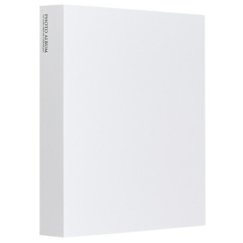 （まとめ買い）フォトアルバム 高透明 L480枚 大容量タイプ ホワイト KP-4806-70 [x3]