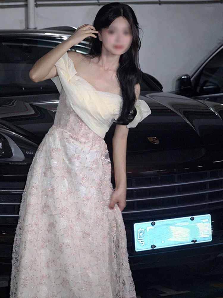 ドレス2025ハイエンドバースデープリンセススタイルホストアート試験大人のドレス