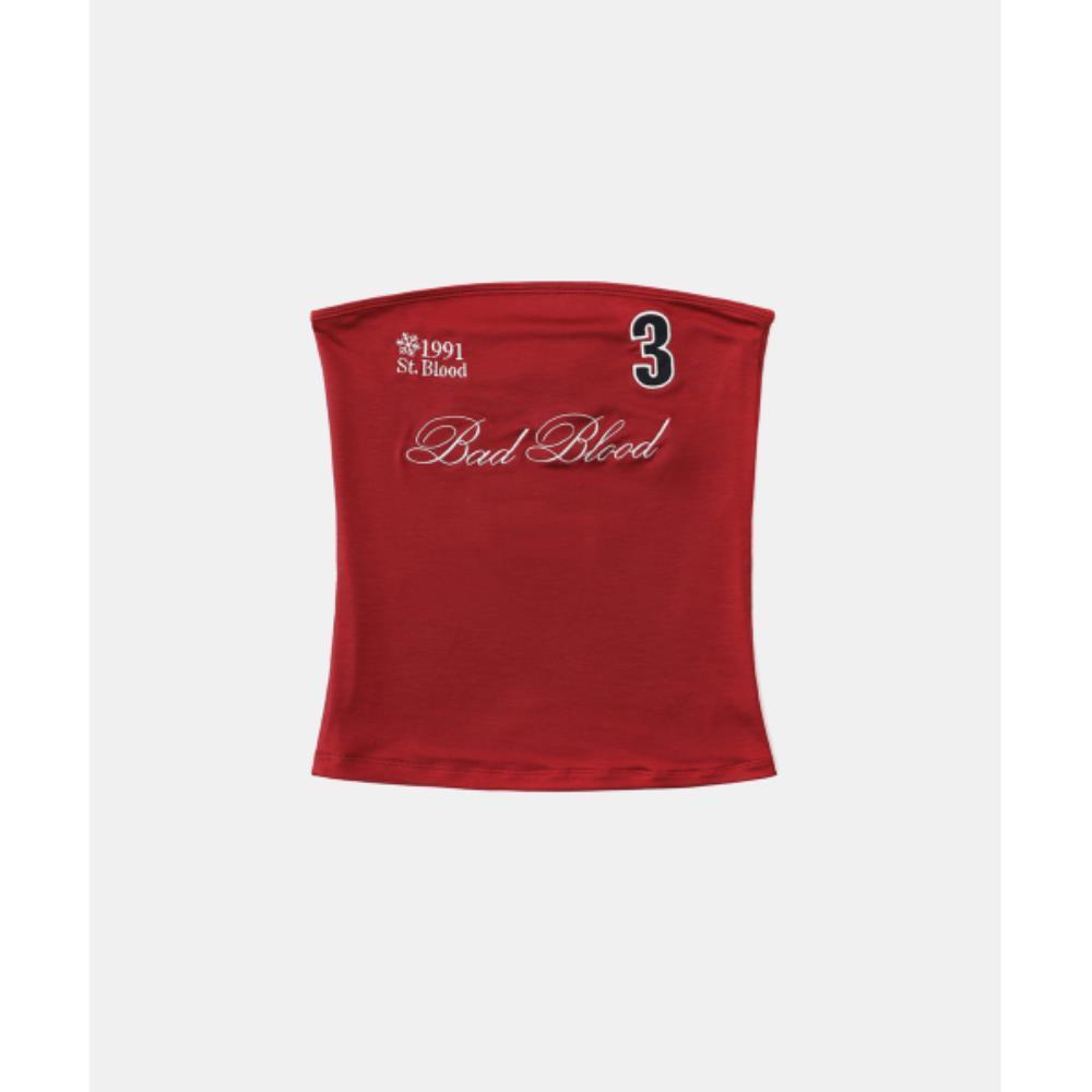 BADBLOOD Classic Logo Tube Top Red w-tnk25-019