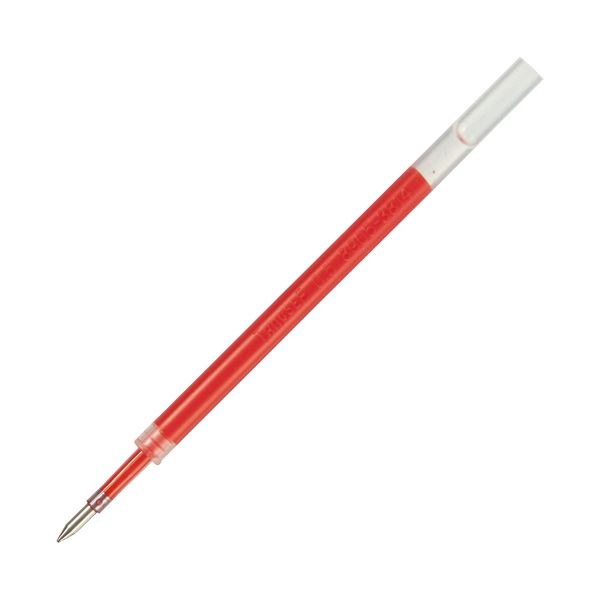（まとめ）TANOSEE ノック式ゲルインクボールペン替芯 0.5mm 赤 1パック（5本）20セット
