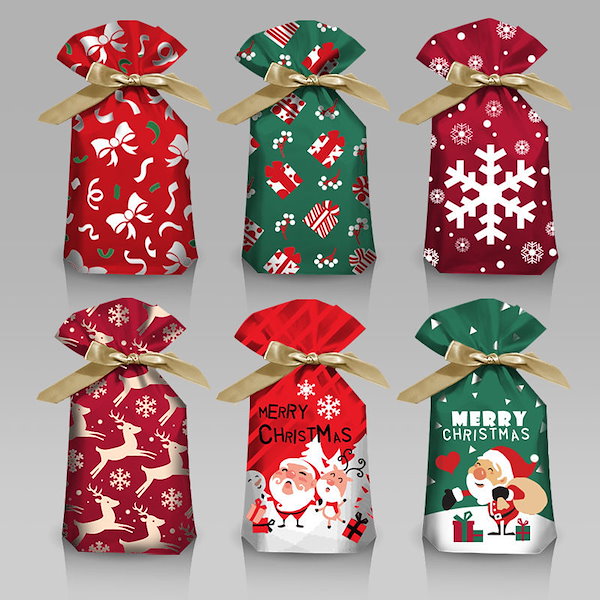 Qoo10] 選べる3サイズ クリスマス ラッピング袋