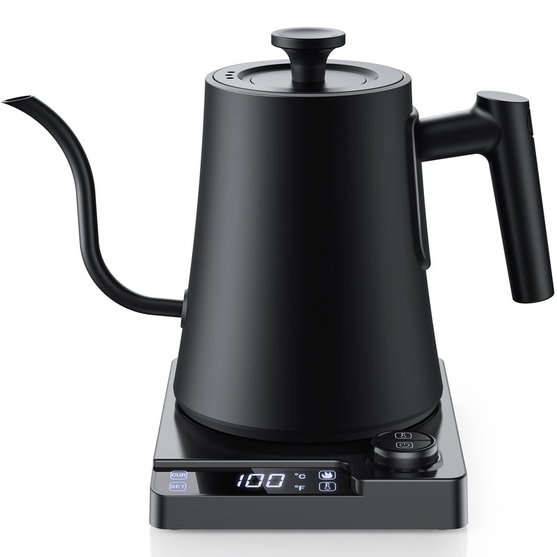 電気ケトル 温度調節 ケトル 湯沸かしケトル 電子ケトル 1.0L コーヒー ケトル ステンレス 湯沸かしポット小型 おしゃれ 空焚き防止