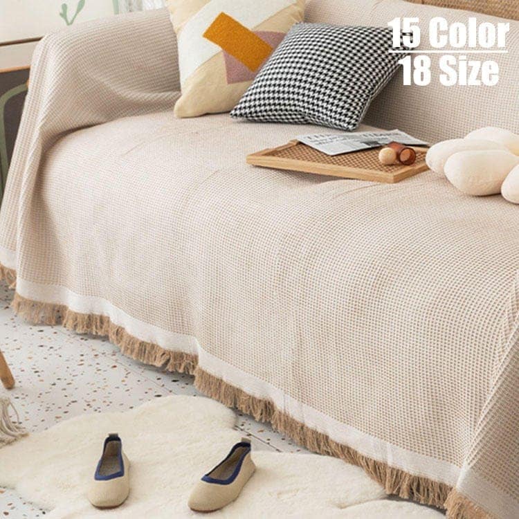 【20点セット】急速出荷250*250cm マルチカバー ソファー マルチカバー 長方形 ソファカバー フリンジ 1人掛け ベッドカバー テーブルクロス テーブルカバー 白 ホワイト多機能 防塵カバー