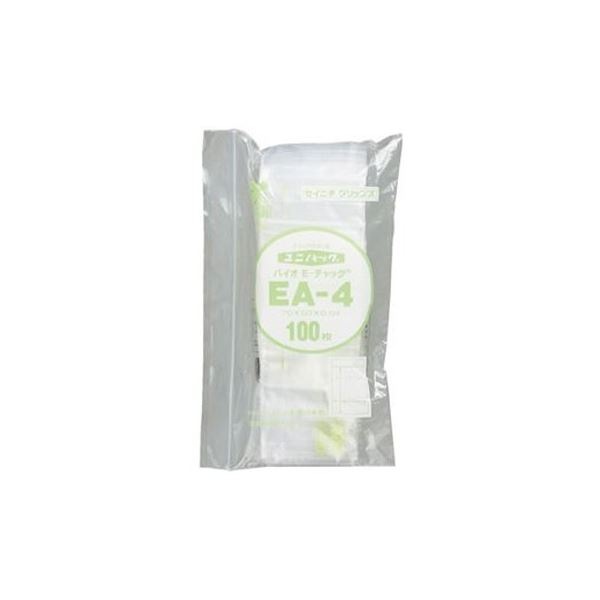 （まとめ）生産日本社 ユニパックバイオ EA-4 100枚[x10セット]