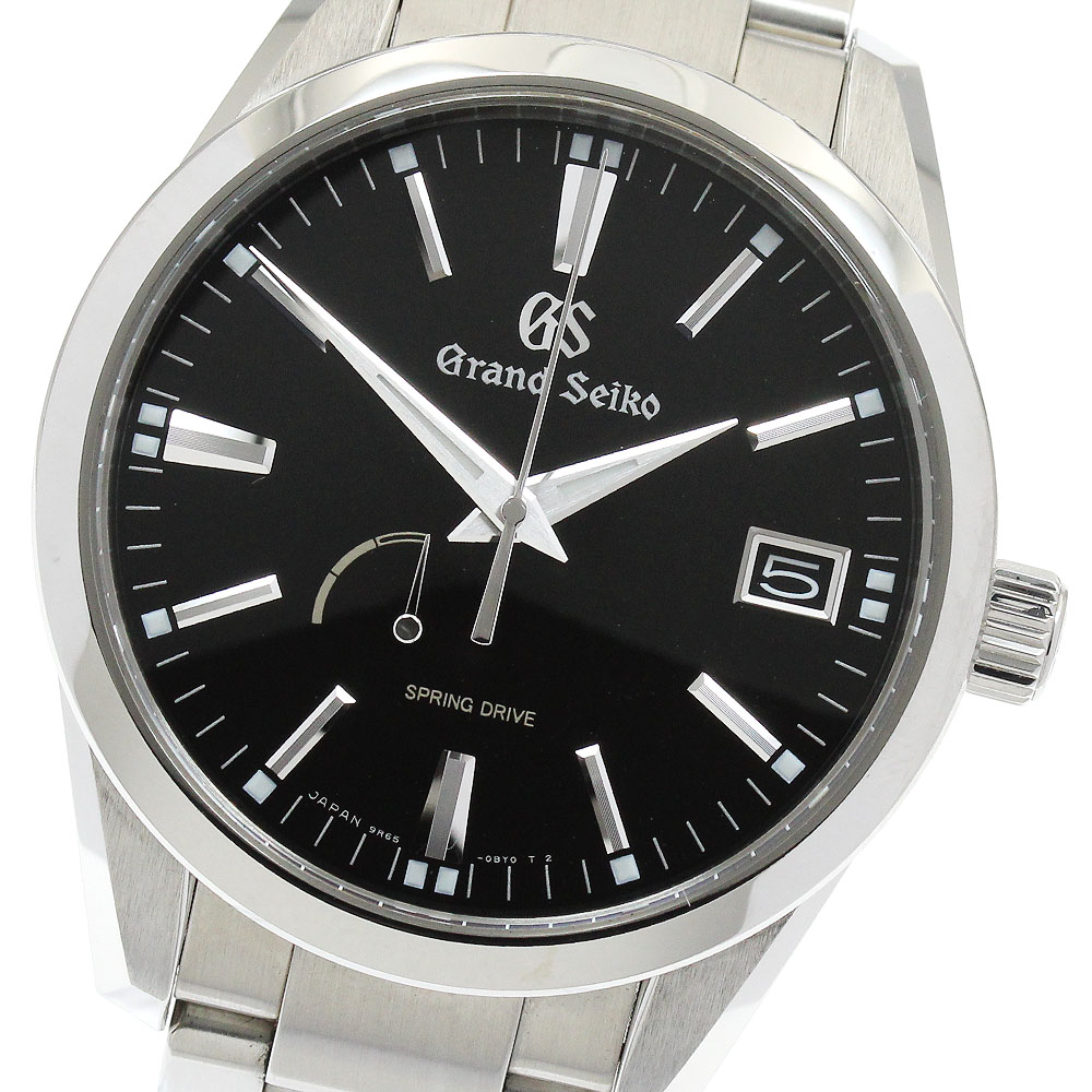 セイコー SEIKO SBGA301/9R65-0BM0 グランドセイコー パワーリザーブ デイト スプリングドライブ メンズ 良品 箱・保証書付き_902808【中古】