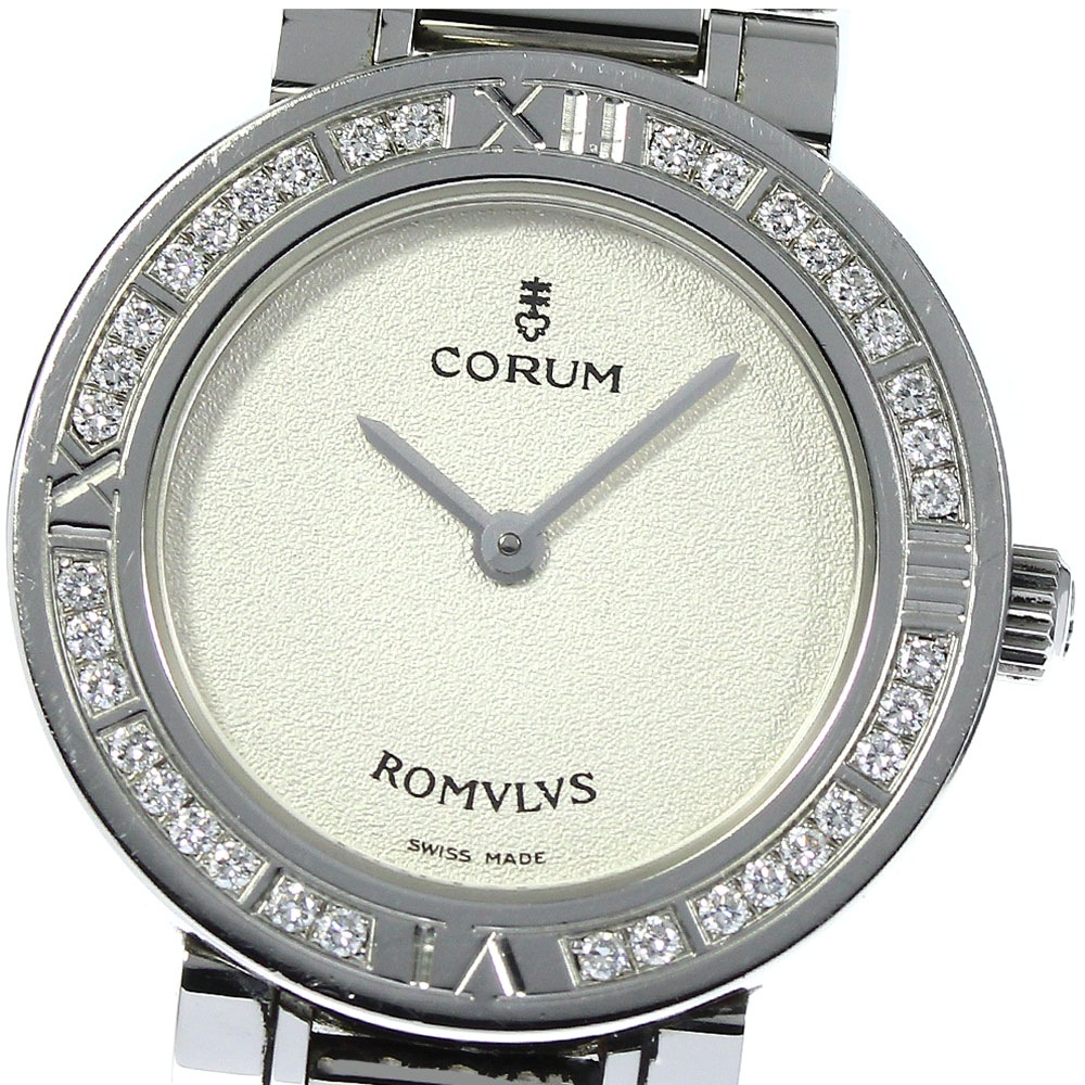 コルム CORUM 165.128.47 V459 ロムルス ダイヤベゼル クォーツ レディース _754205【中古】