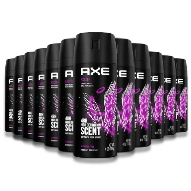 Axe - Deodorant Body Spray, Excite - 4 oz - 12 pack