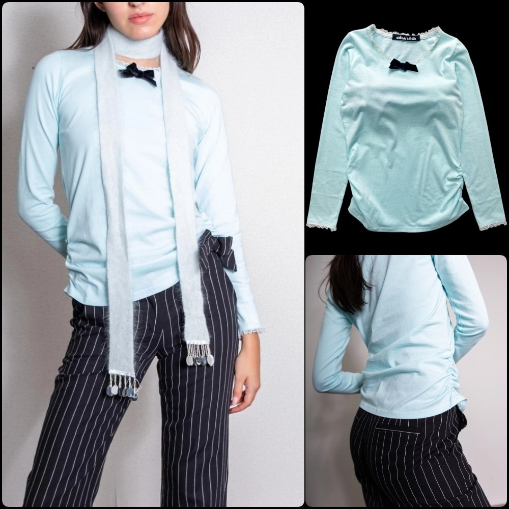 【SHALOM】BOLD RIBBON TEE