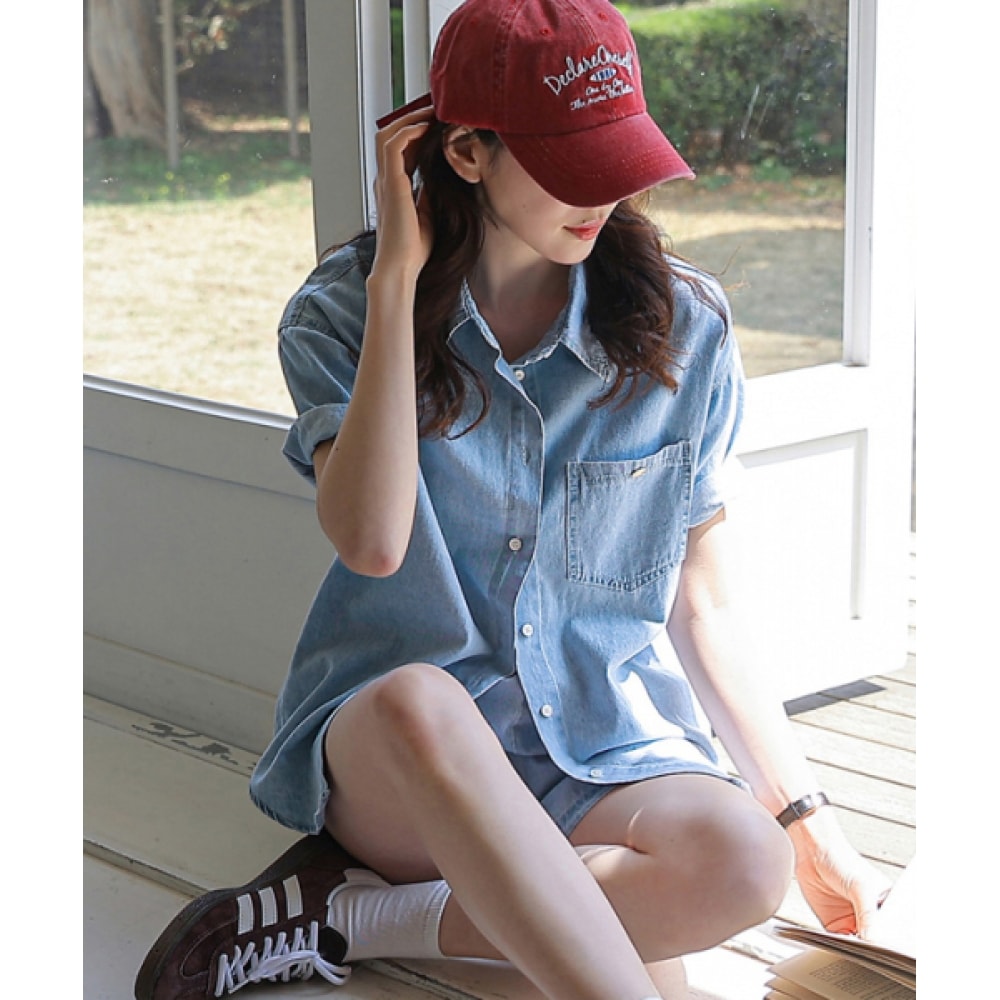 FRENCHCHIC ホーウェン デニム 半袖 シャツ