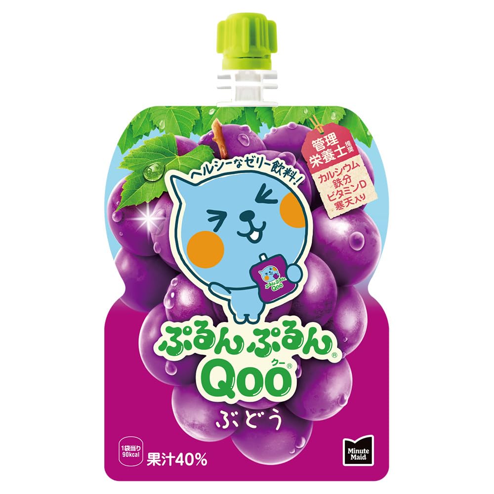 コカ・コーラ ミニッツ メイド ぷるんぷるんQoo ぶどう 125gパウチ×30袋