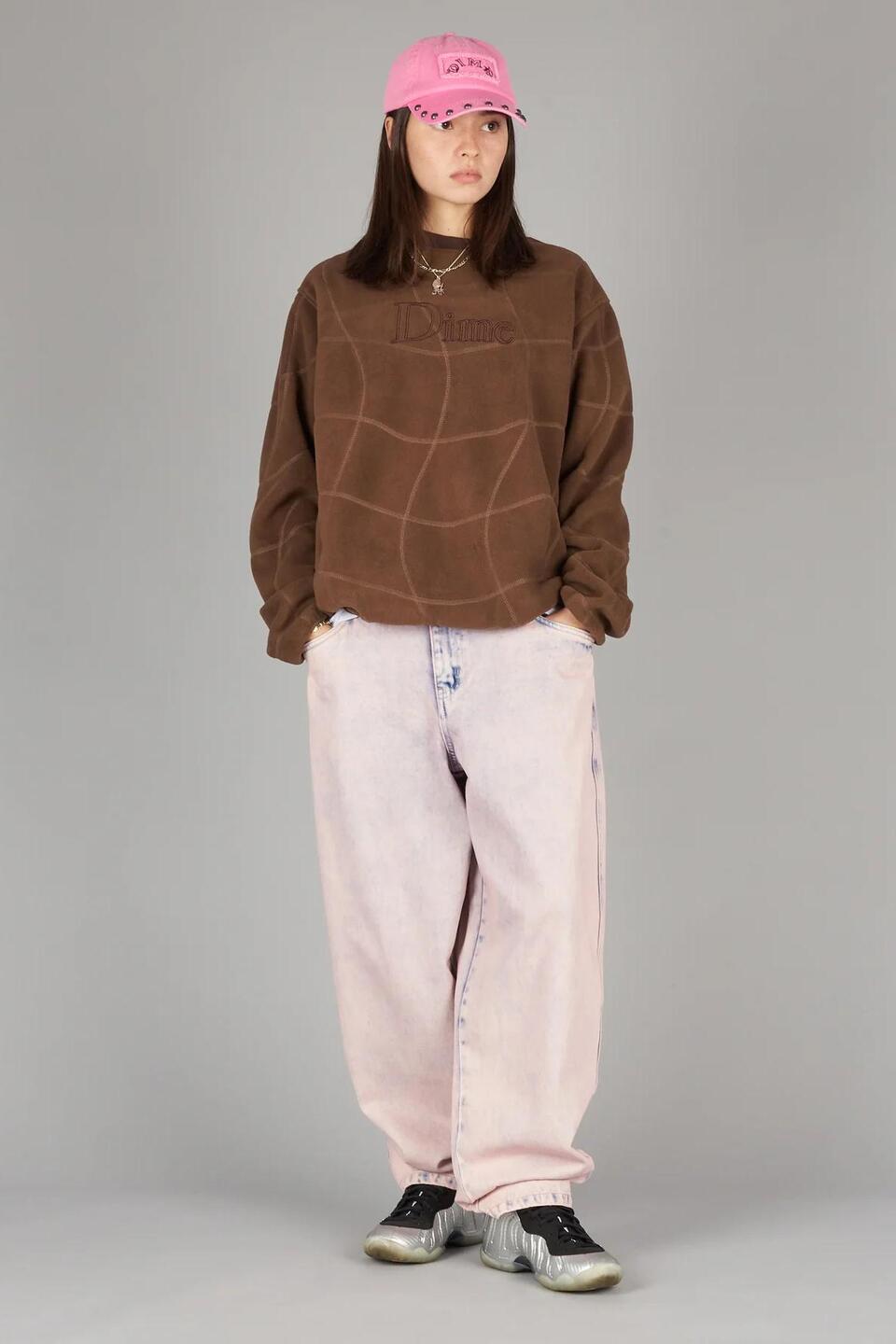 【DIME】 CLASSIC BAGGY DENIM PANTS : OVERDYED PINK