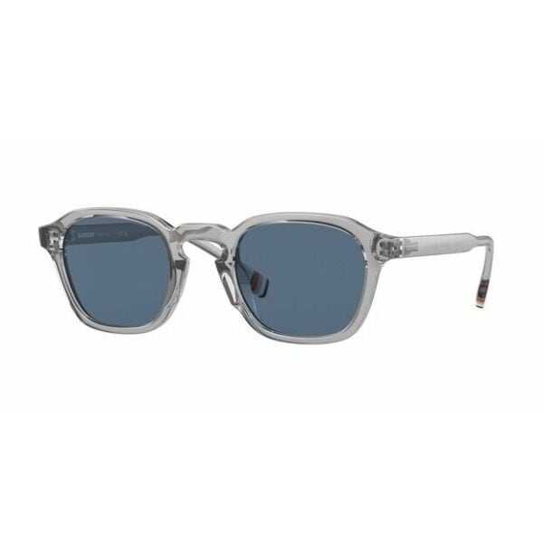 サングラス BurberryBE4378U 382580 Percy Grey Dark Blue 49 mm Mens Sunglasses