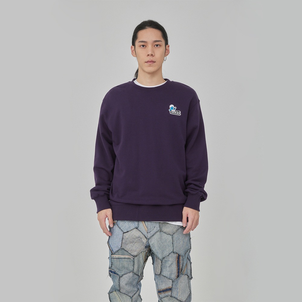 UL:KIN X THE SMURFS_Logo Embroidery Sweatshirts_VI